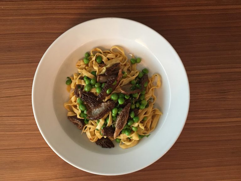 Spring Pasta with Green Garlic Peas and Morels Recipe Feelng Good